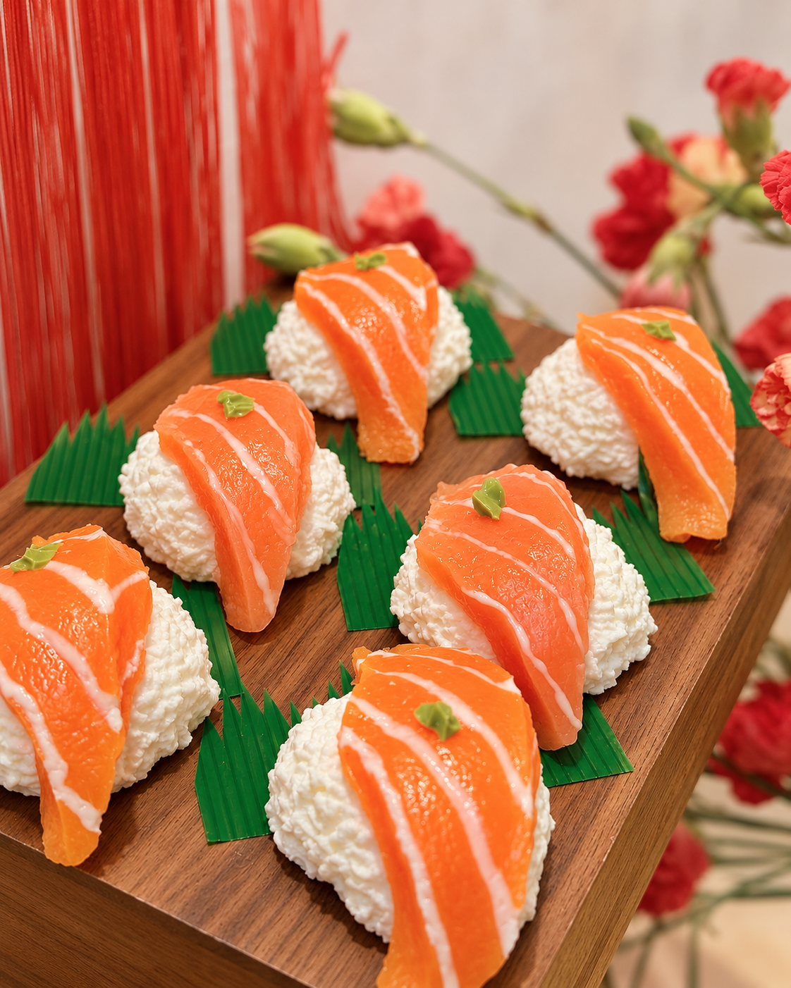 Handmade Nanaluma salmon squishies